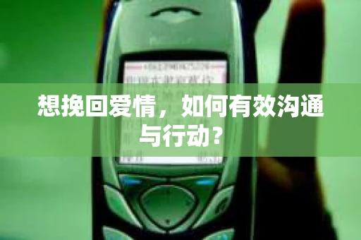 想挽回爱情，如何有效沟通与行动？
