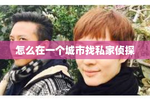 怎么在一个城市找私家侦探