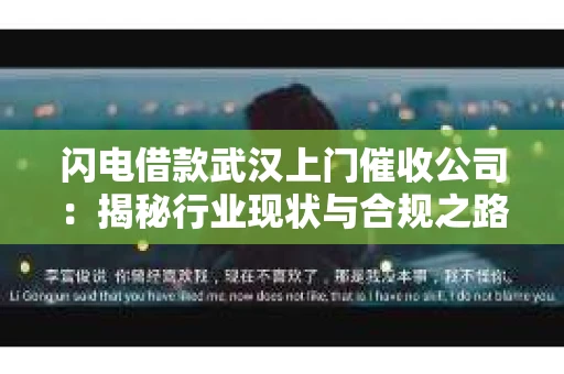 闪电借款武汉上门催收公司：揭秘行业现状与合规之路