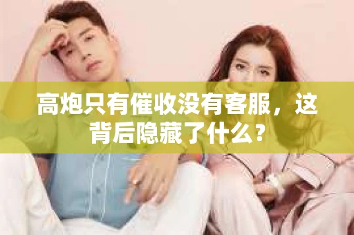 高炮只有催收没有客服，这背后隐藏了什么？