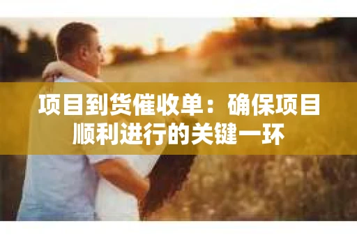 项目到货催收单：确保项目顺利进行的关键一环