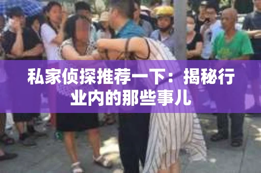 私家侦探推荐一下：揭秘行业内的那些事儿