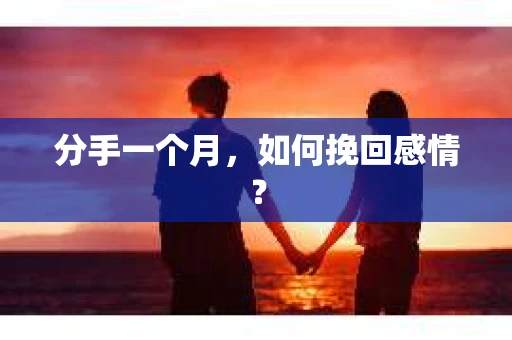 分手一个月，如何挽回感情？