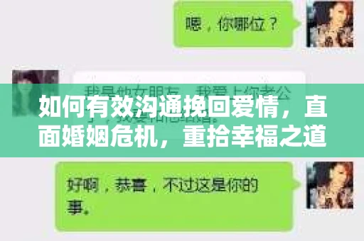如何有效沟通挽回爱情,直面婚姻危机,重拾幸福之道 如何有效沟通挽回爱情,直面婚姻危机,重拾幸福之道