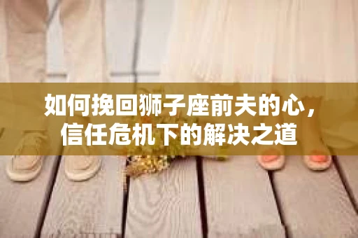如何挽回狮子座前夫的心，信任危机下的解决之道