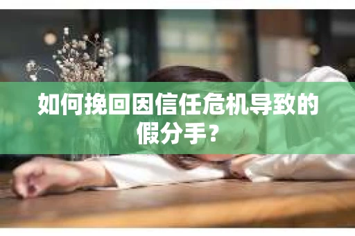 如何挽回因信任危机导致的假分手? 如何挽回因信任危机导致的假分手?